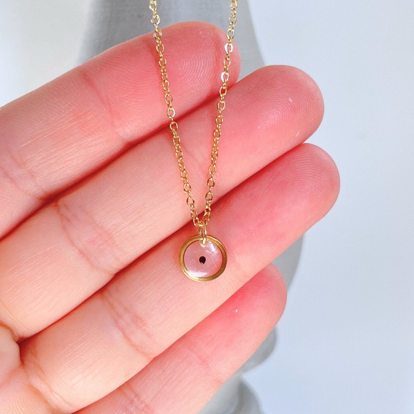 Forget Me Not Seed Charm Miscarriage Necklace