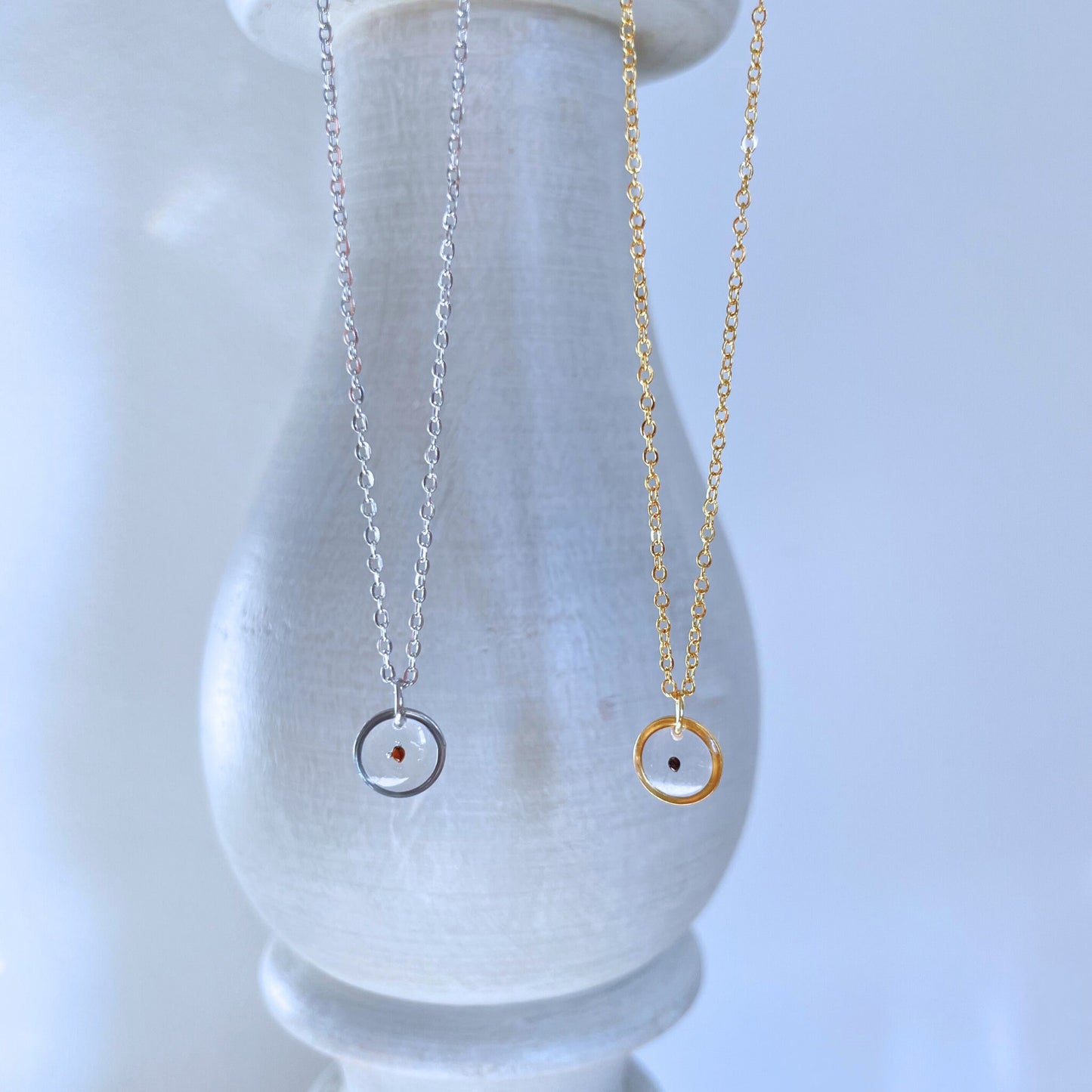 Forget Me Not Seed Charm Miscarriage Necklace
