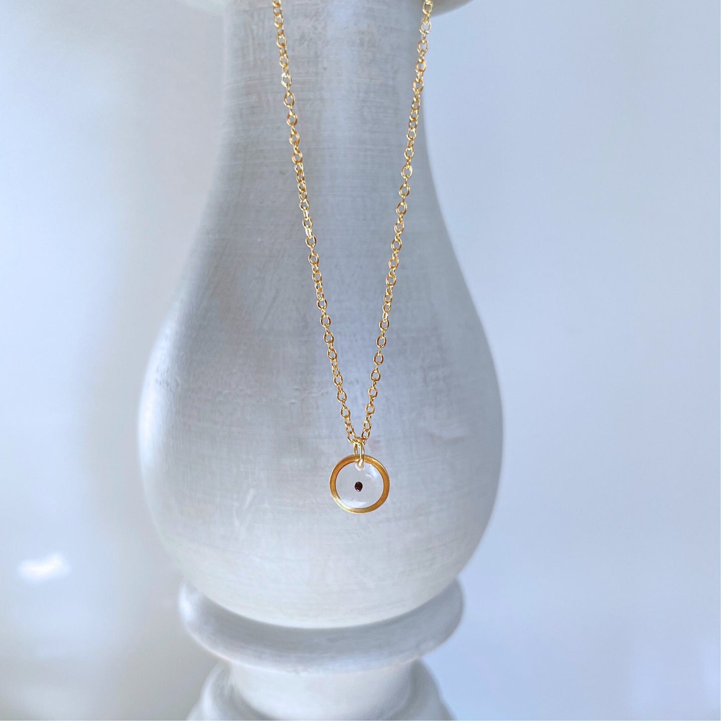 Forget Me Not Seed Charm Miscarriage Necklace