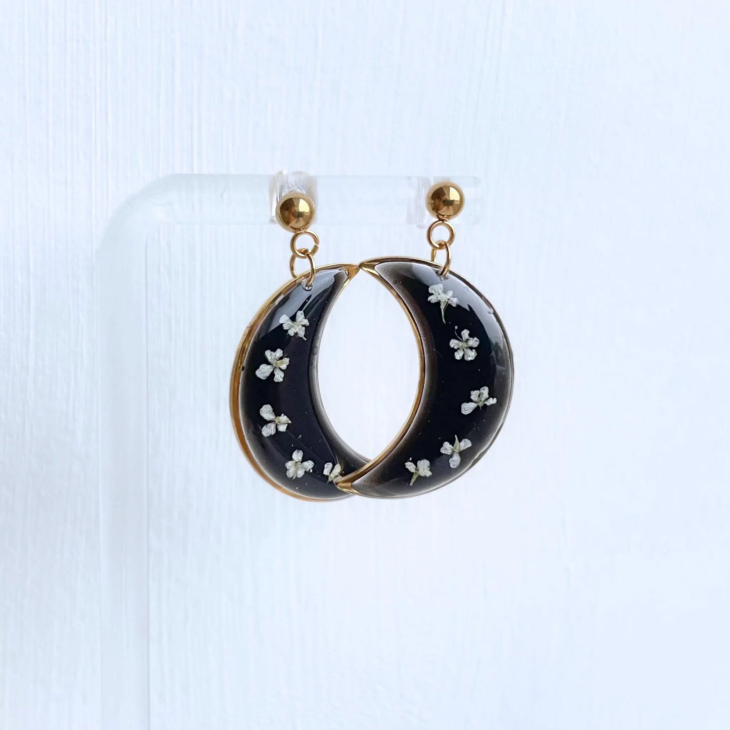 Dark Moon Blossom Earrings
