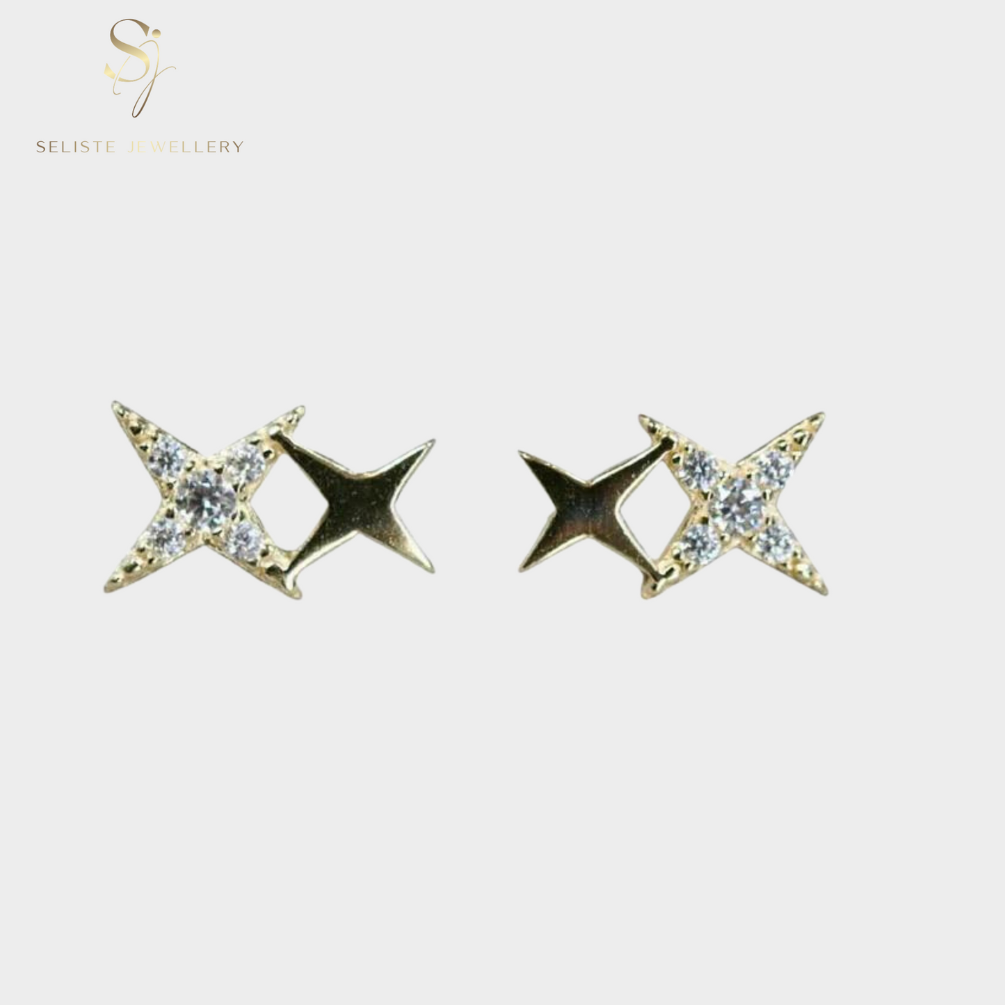 Tiny Star Stud Earrings