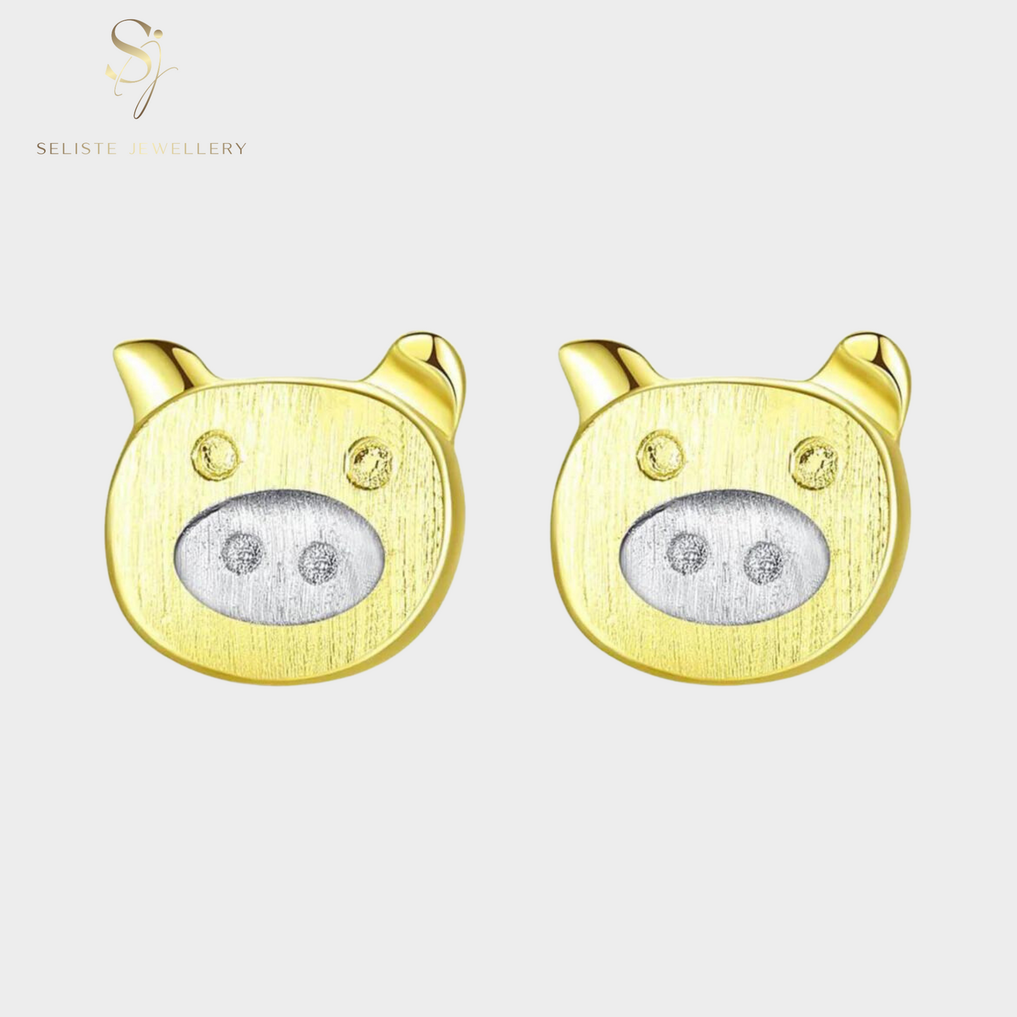 Tiny Pig Earrings