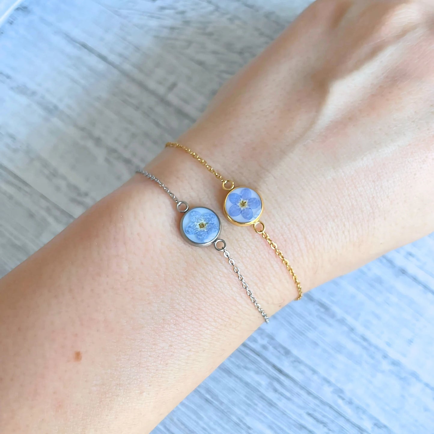 Forget Me Not Charm Bracelet