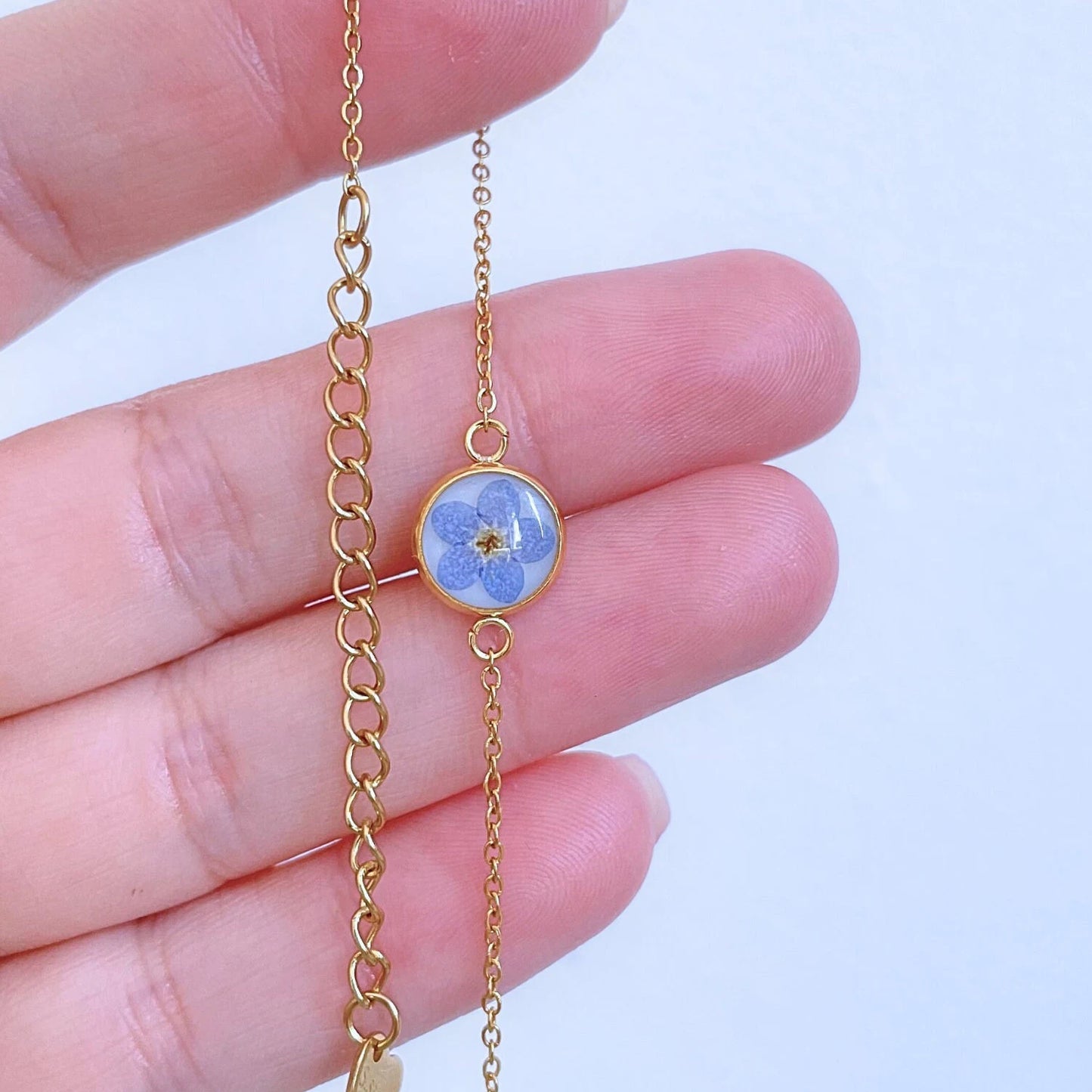 Forget Me Not Charm Bracelet