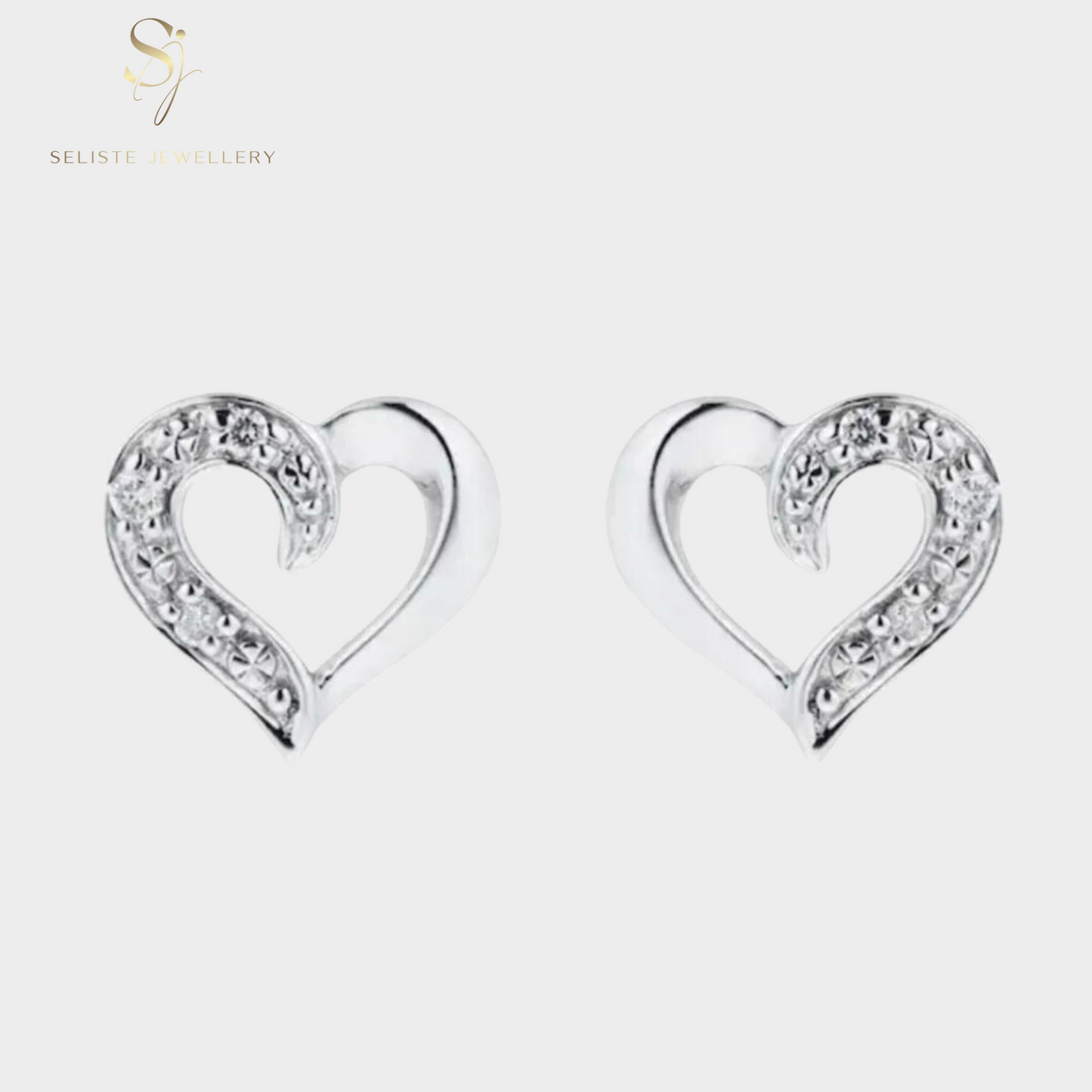 Tiny Heart Stud Earrings