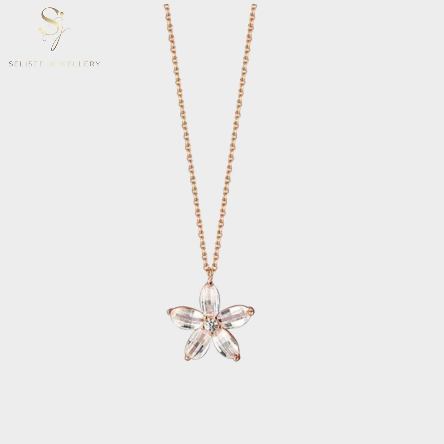 Cherry Blossom Charm Necklace
