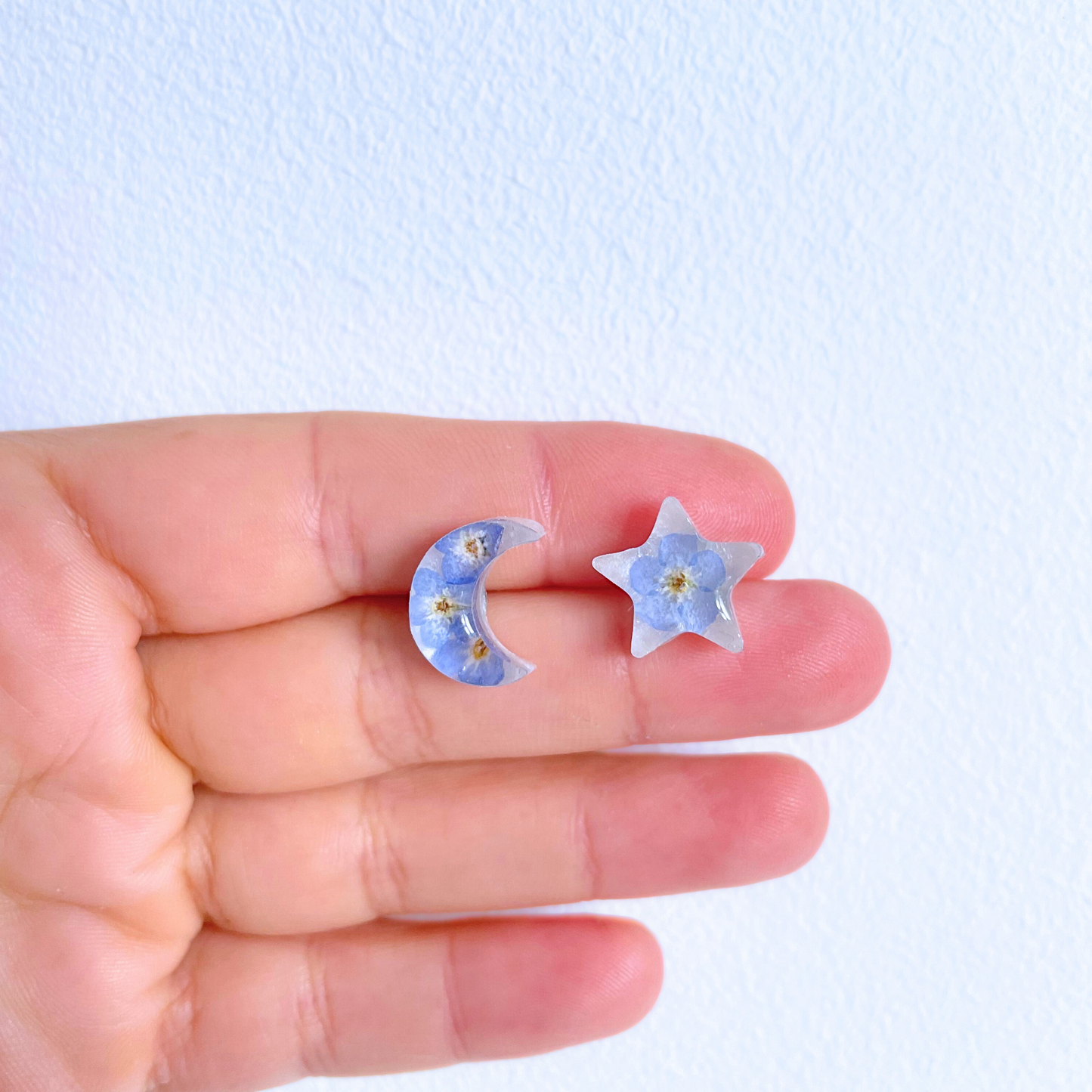 Forget Me Not Celestial Earrings