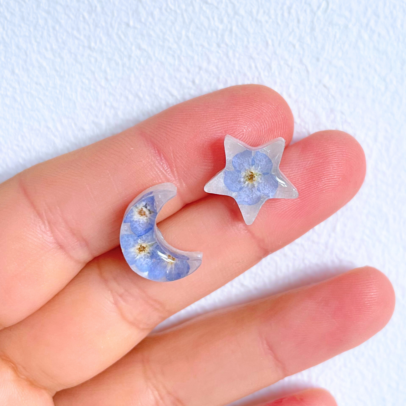 Forget Me Not Celestial Earrings