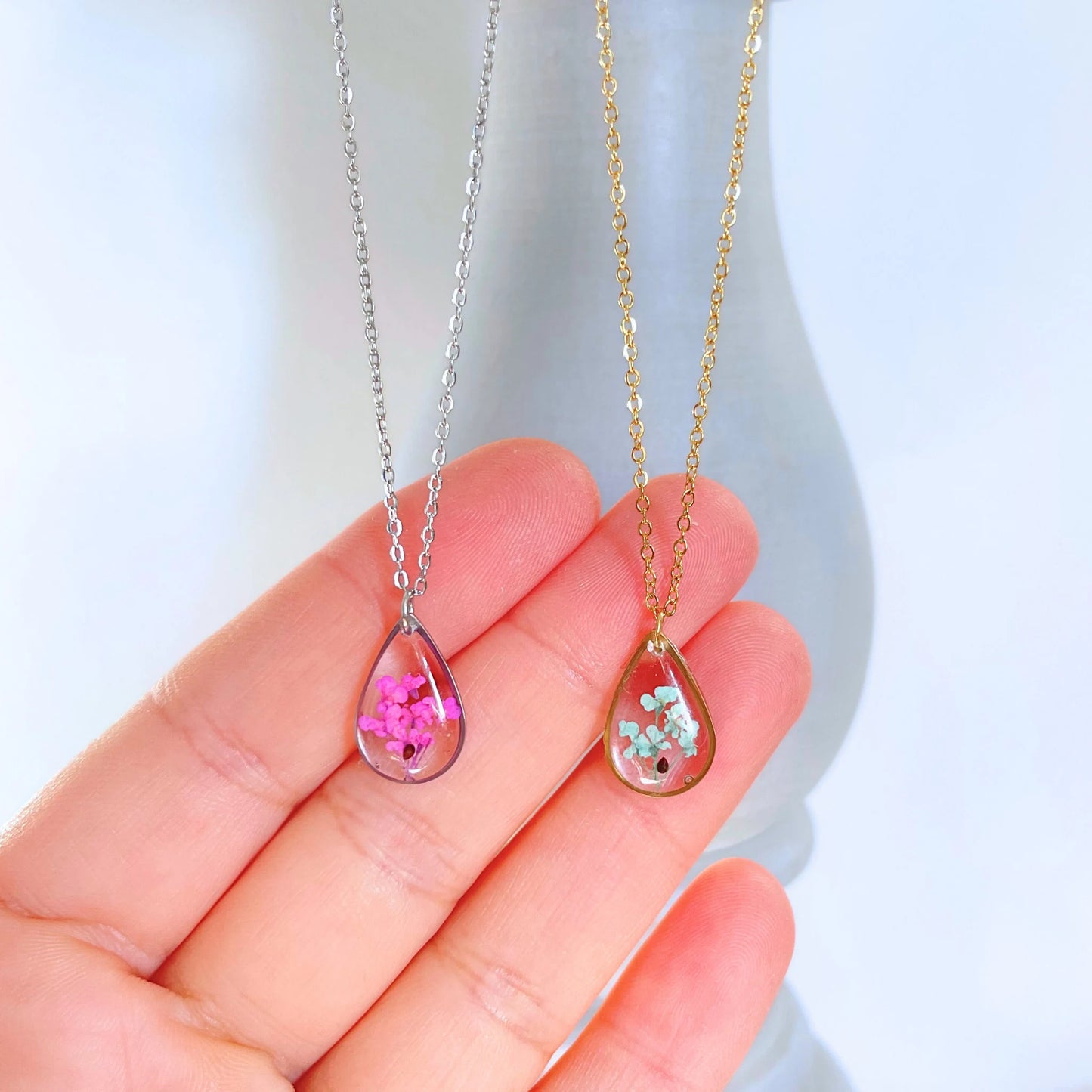 Teardrop Charm Miscarriage Necklace