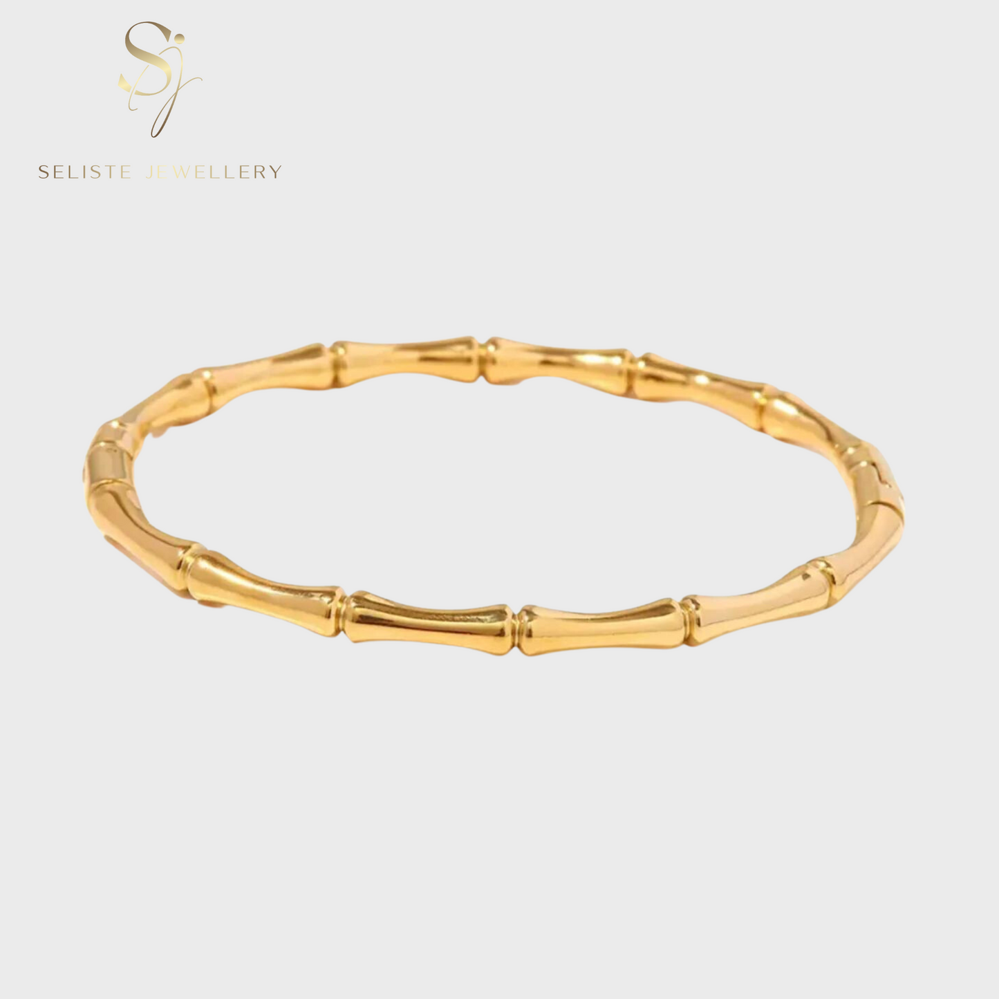 Bamboo Bangle Cuff Bracelet