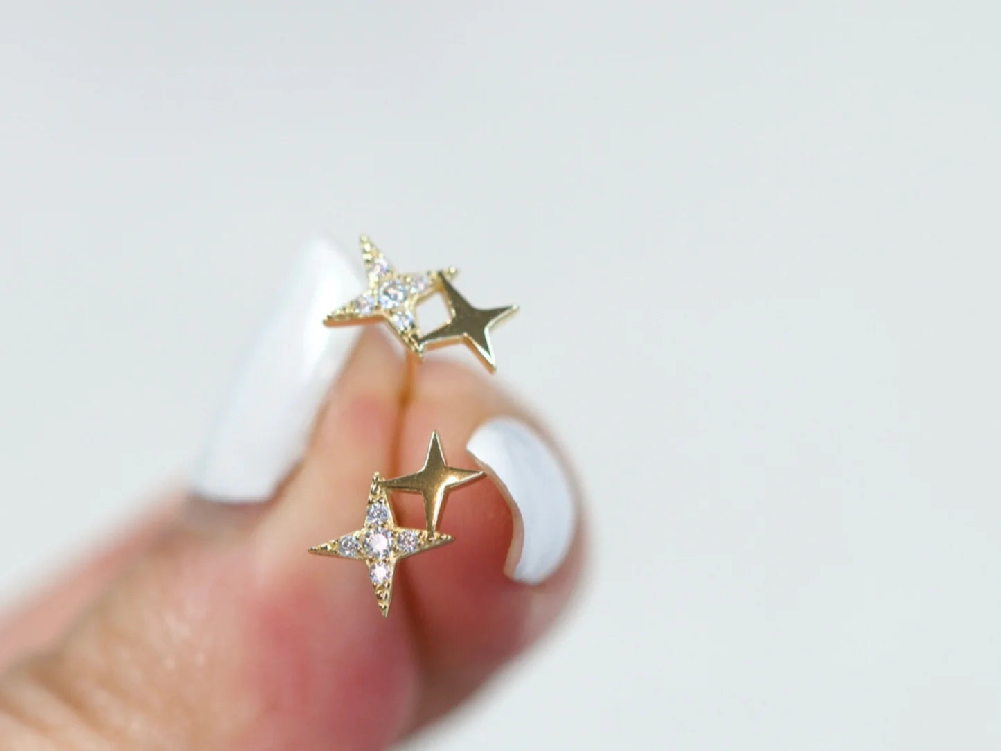 Tiny Star Stud Earrings