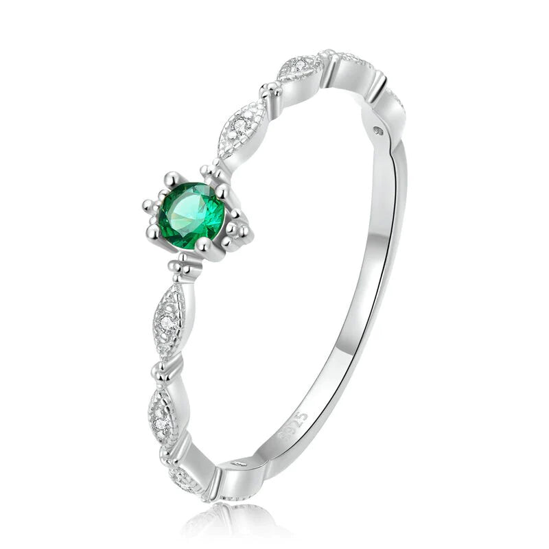 Minimalist Emerald Ring