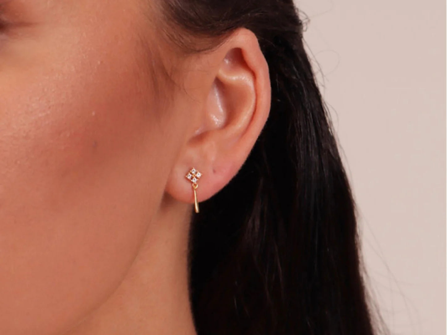 Minimalist Geometric Star Stud Earrings
