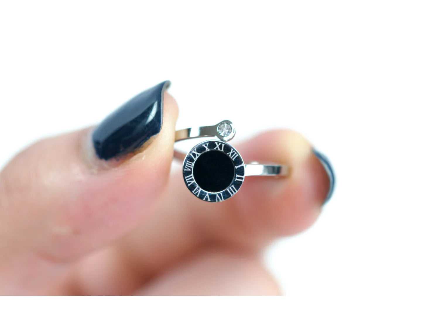 Black Shell Open Ring