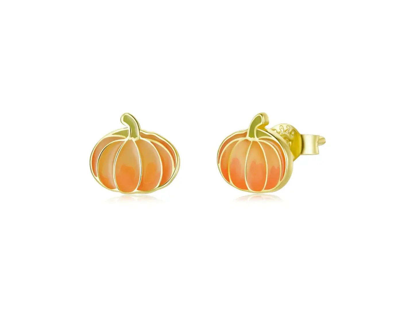 Pumpkin Stud Earrings