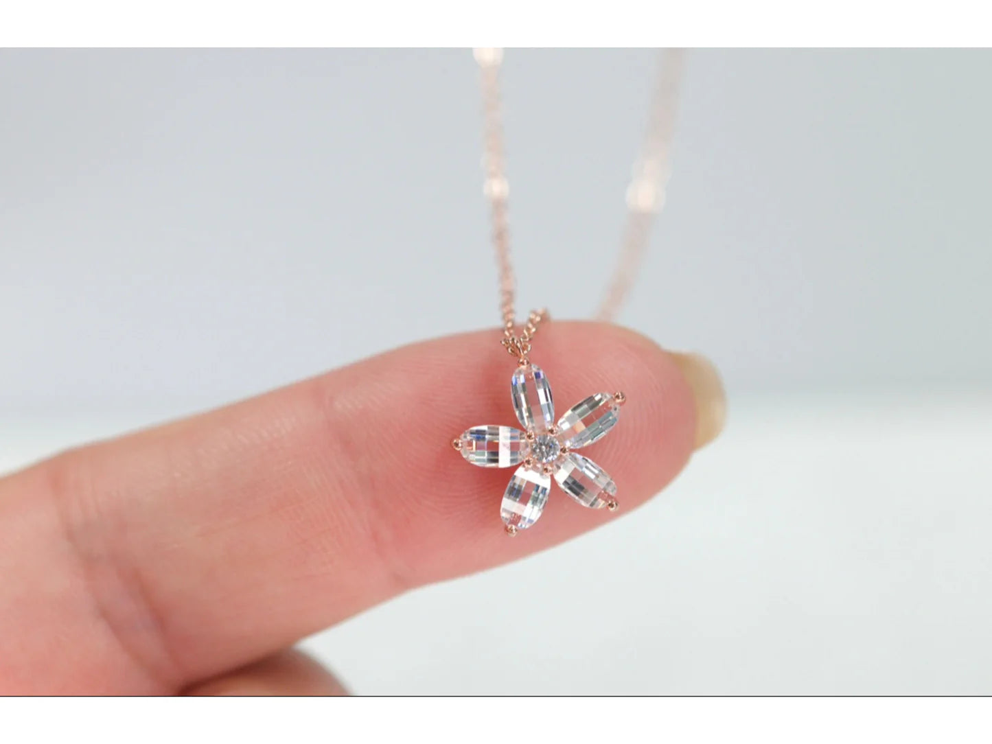Cherry Blossom Charm Necklace