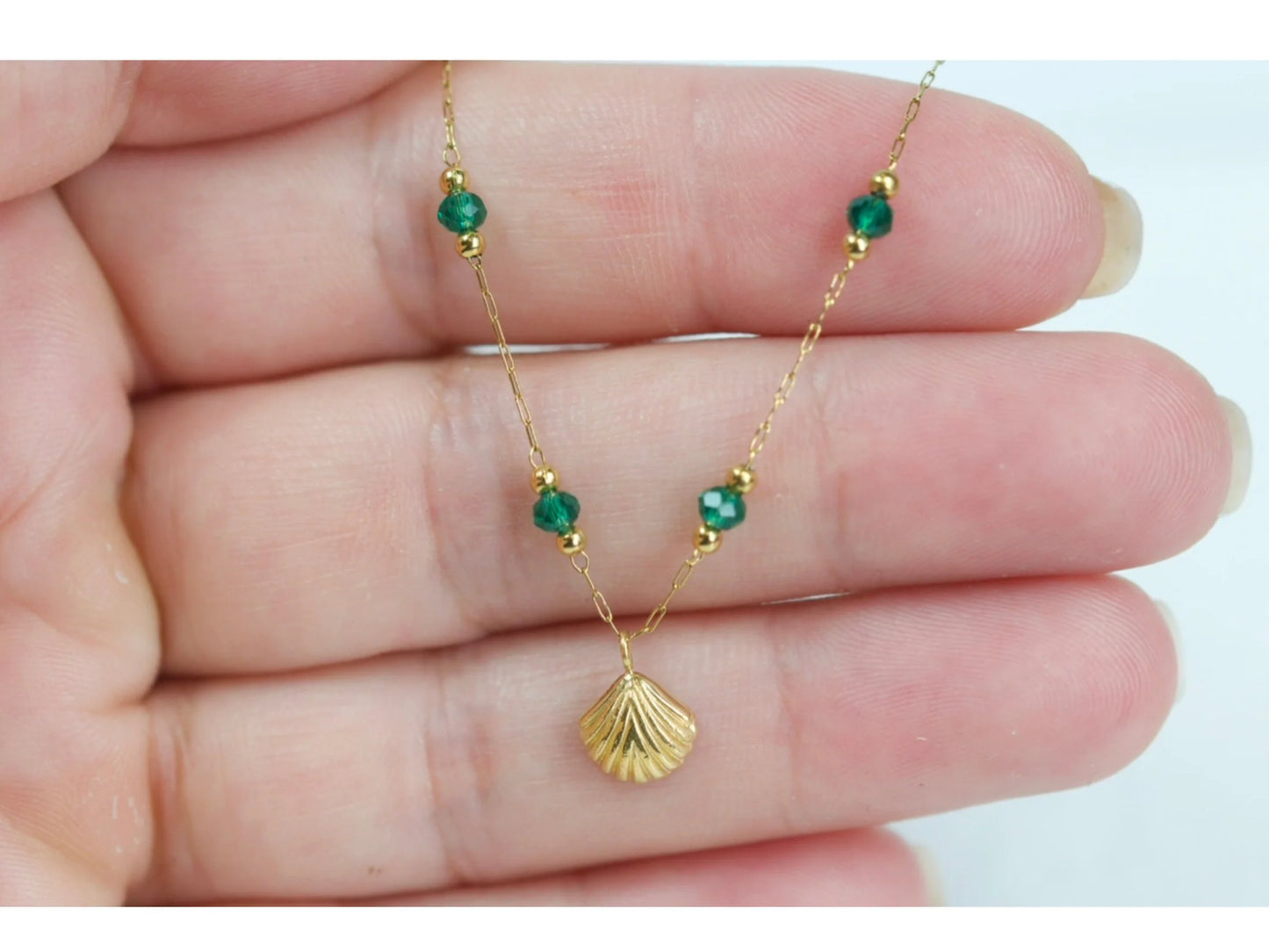 Mini Seashell Charm Necklace