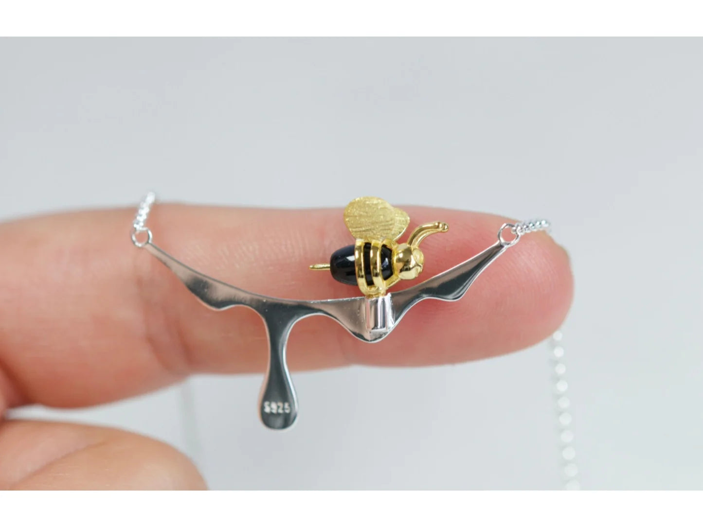 Honey Bee Charm Necklace