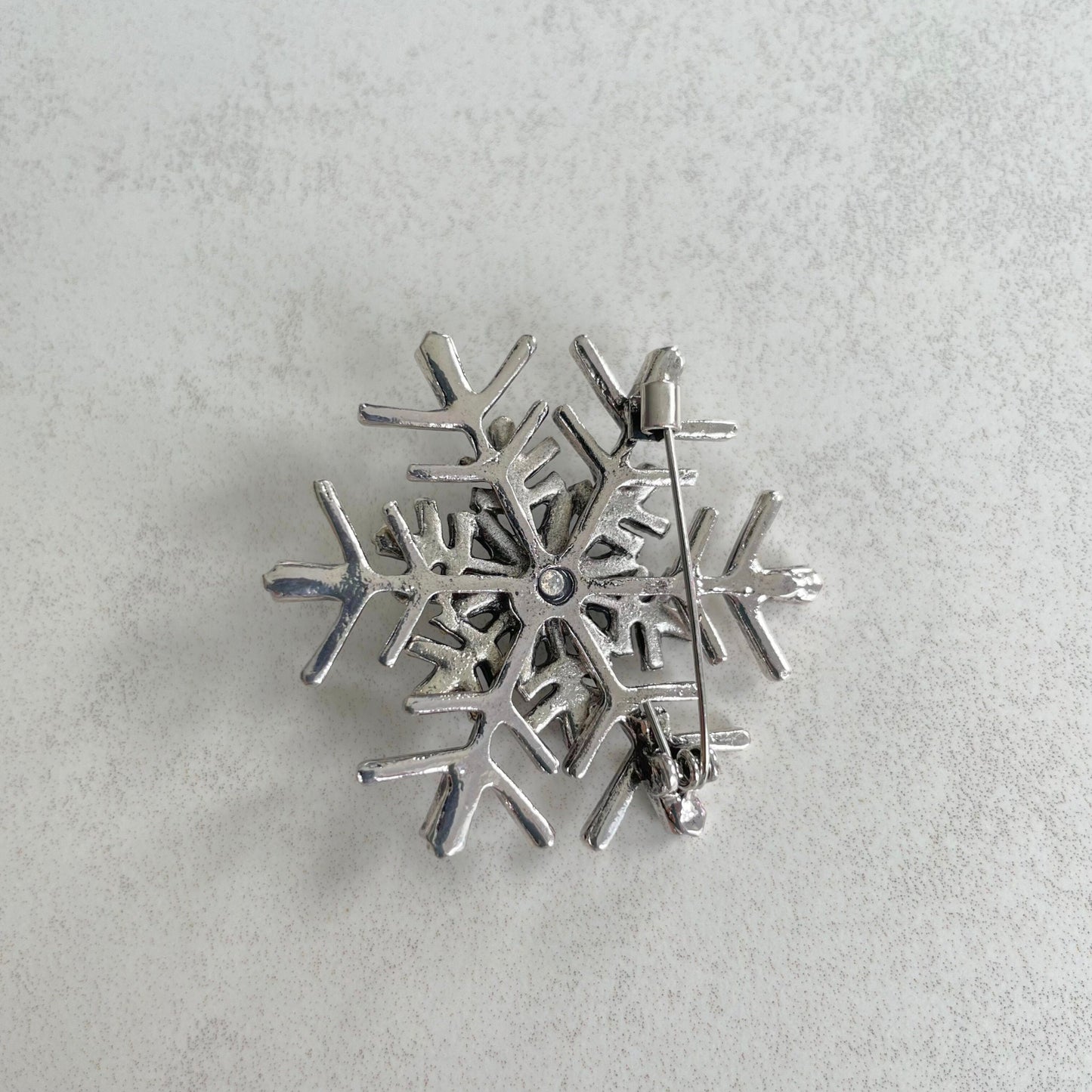 Green emerald flower silver pin brooch pendent