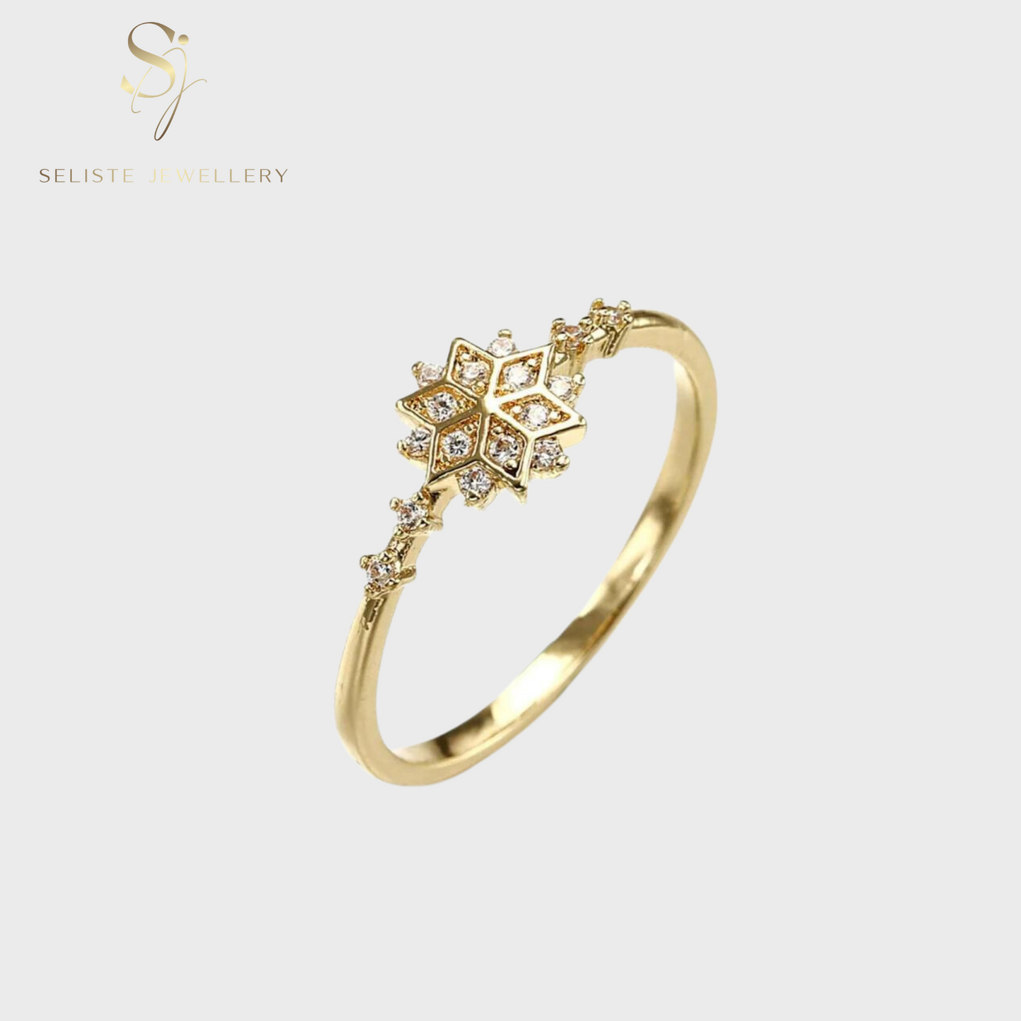 Snowflake Diamond Ring