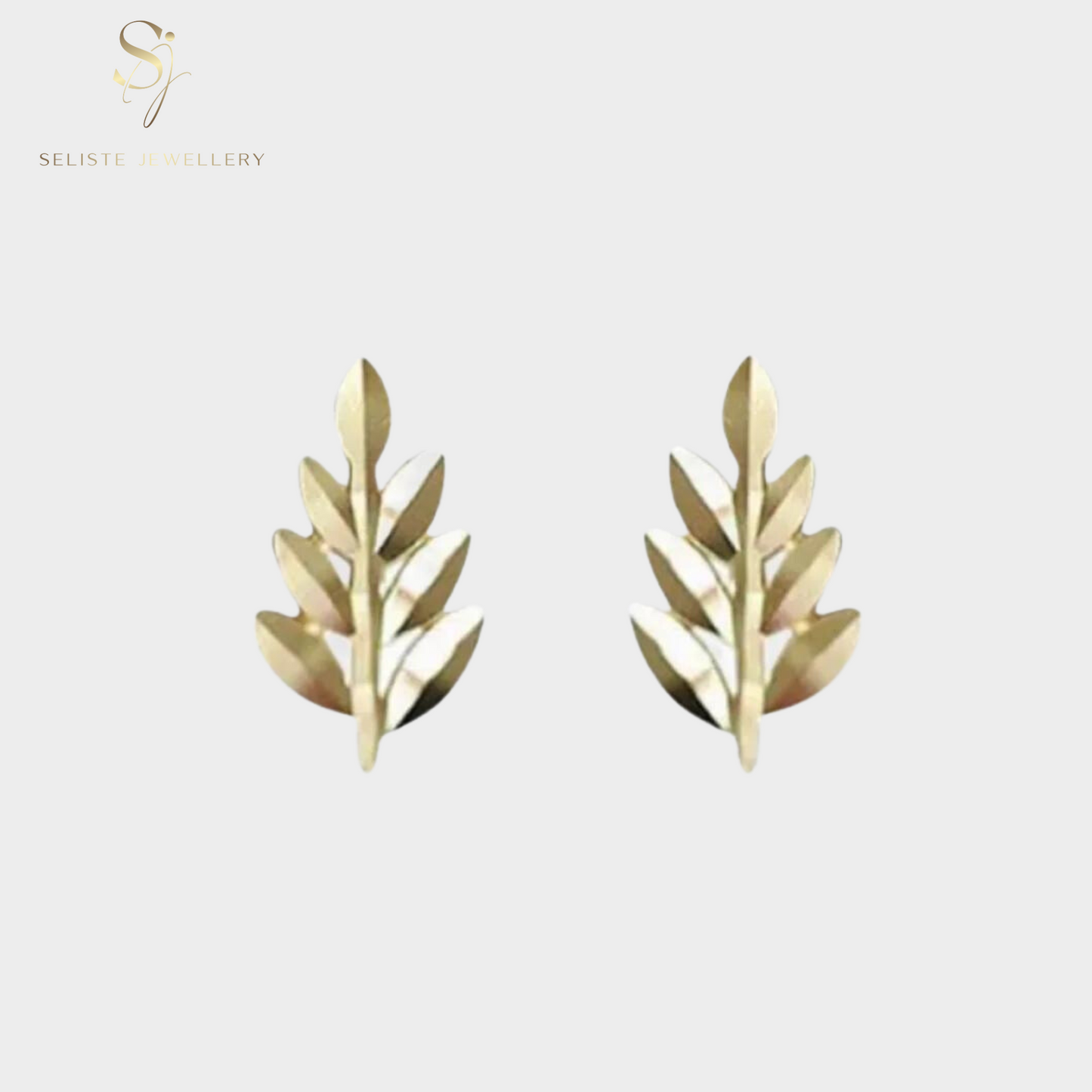Tiny Leaf Stud Earrings