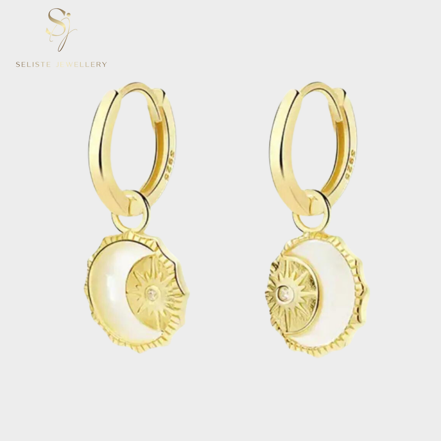 Celestial Charm Hoop Earrings
