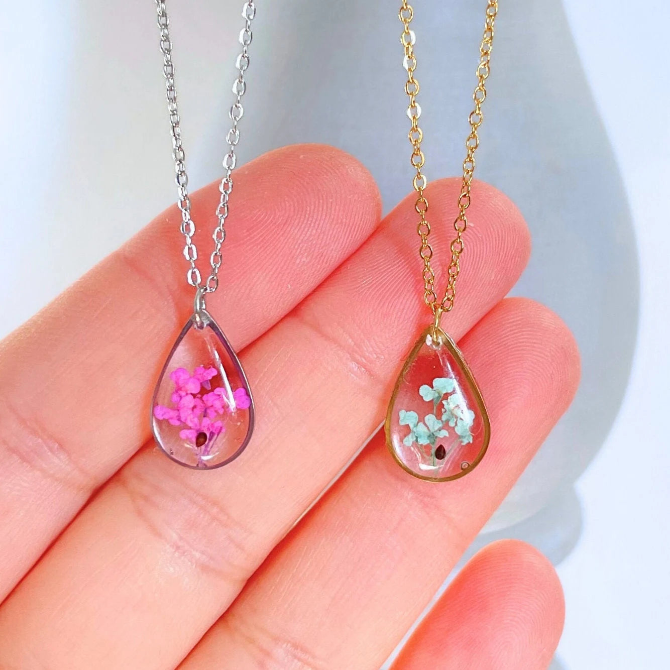 Teardrop Charm Miscarriage Necklace