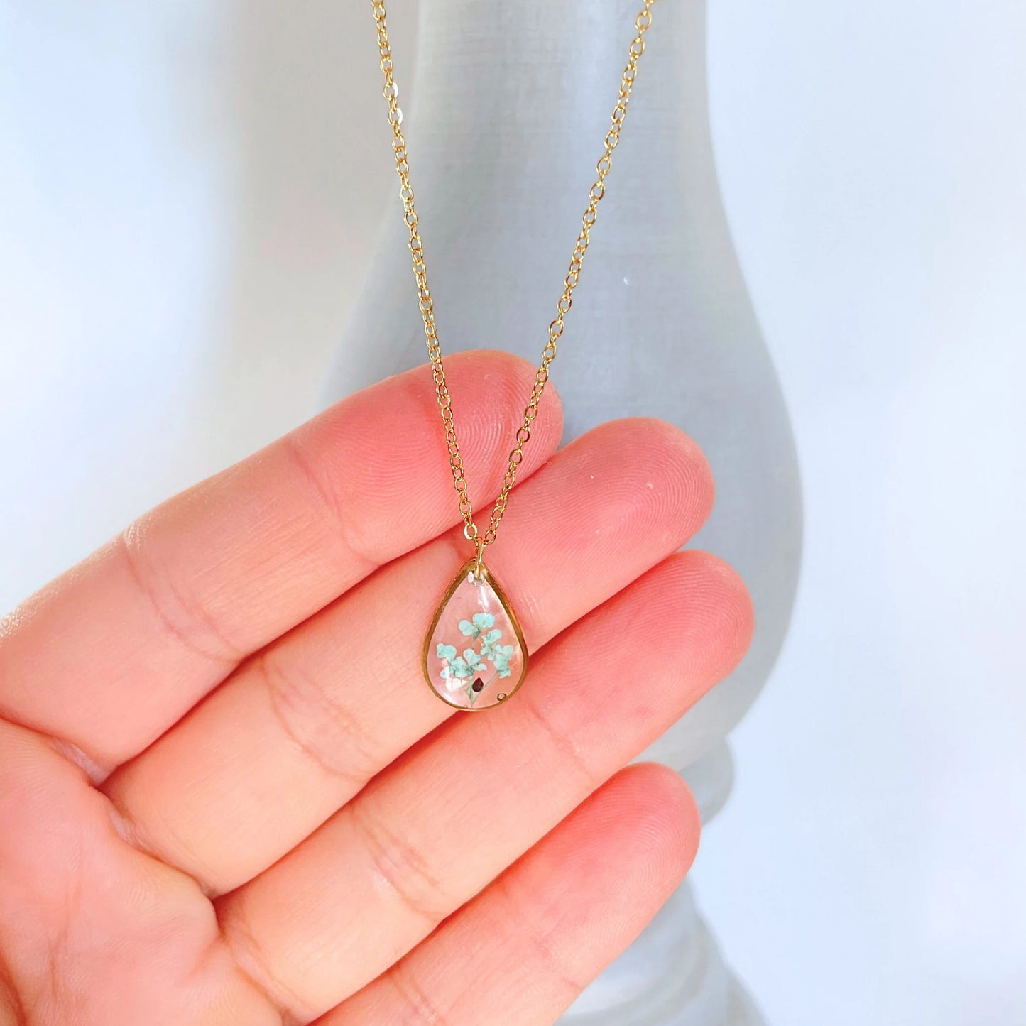 Teardrop Charm Miscarriage Necklace