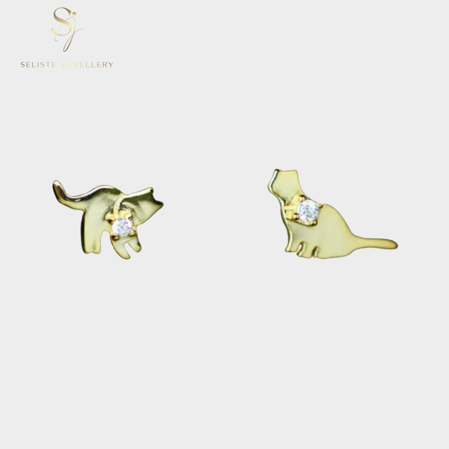 Tiny Cat Earrings