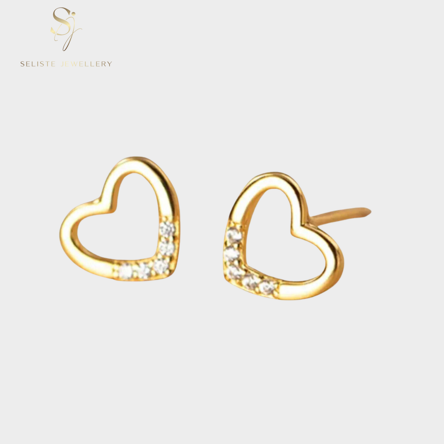 Hollow Heart Earrings
