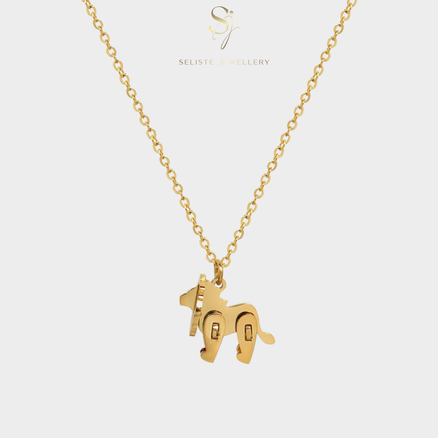 Lion Charm Necklace