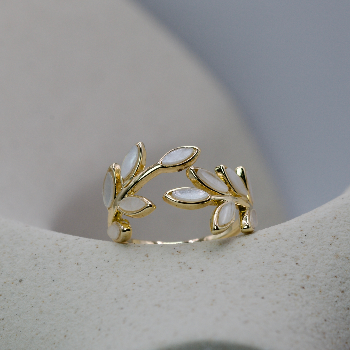 Gold Leaf Open Ring