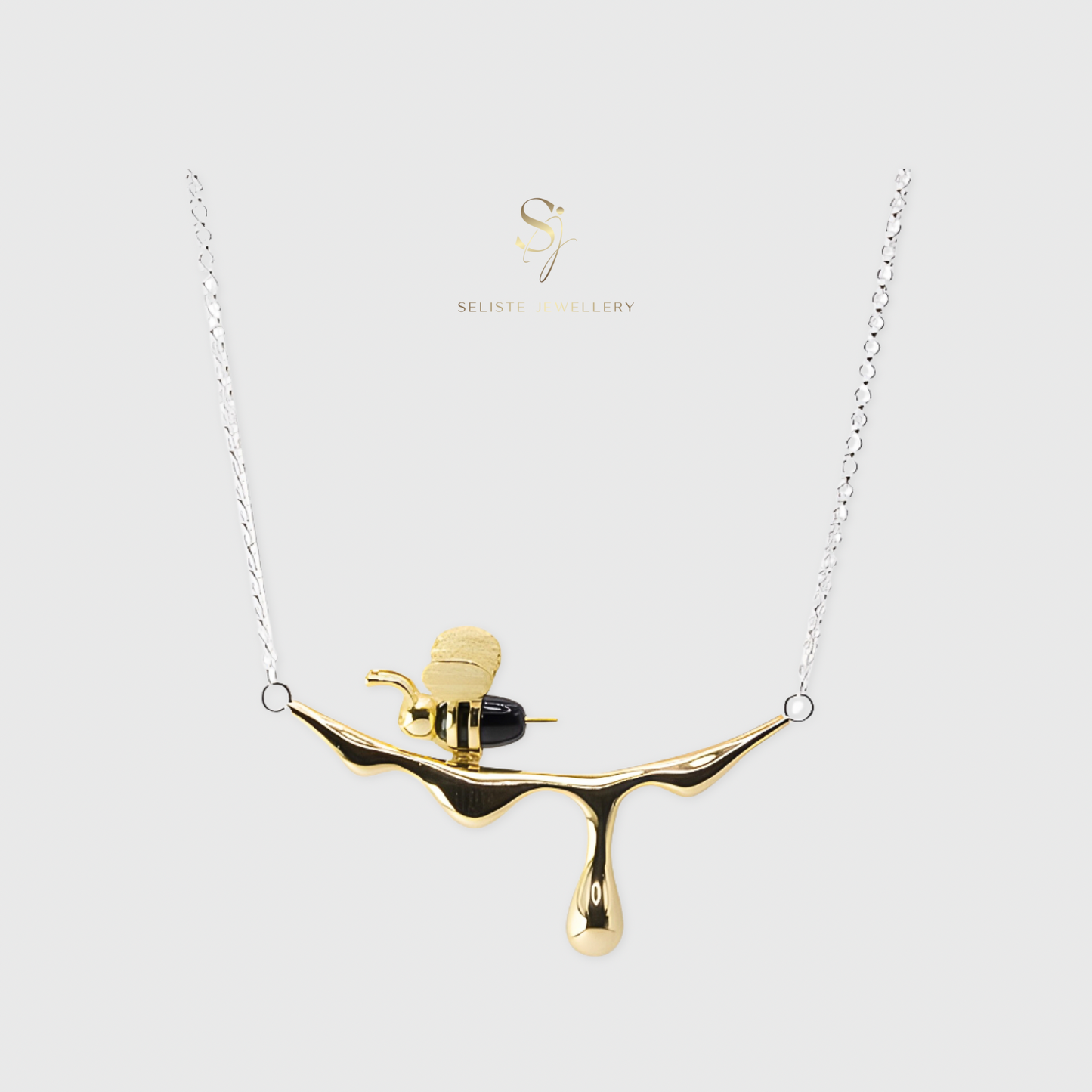 Honey Bee Charm Necklace