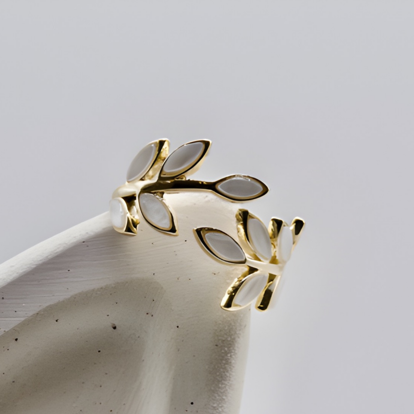 Gold Leaf Open Ring