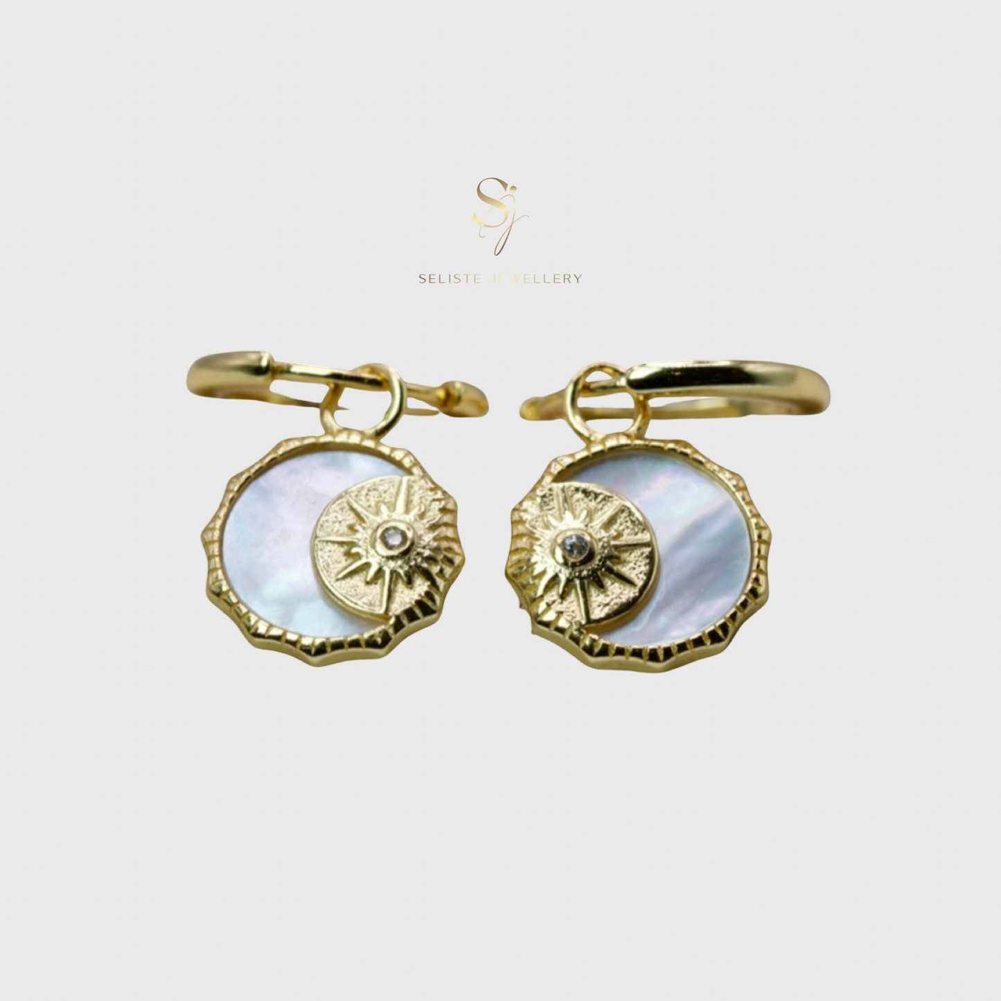 Celestial Charm Hoop Earrings