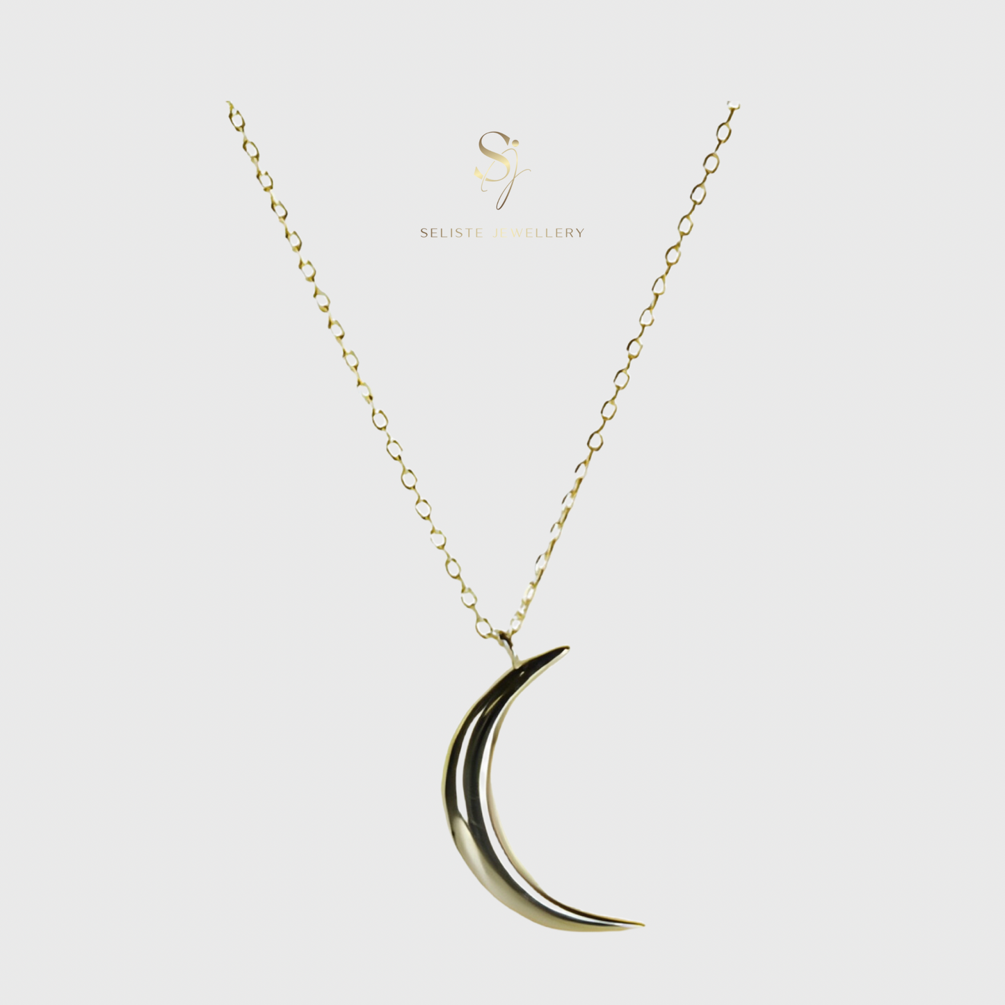 Crescent Moon Pendant Necklace