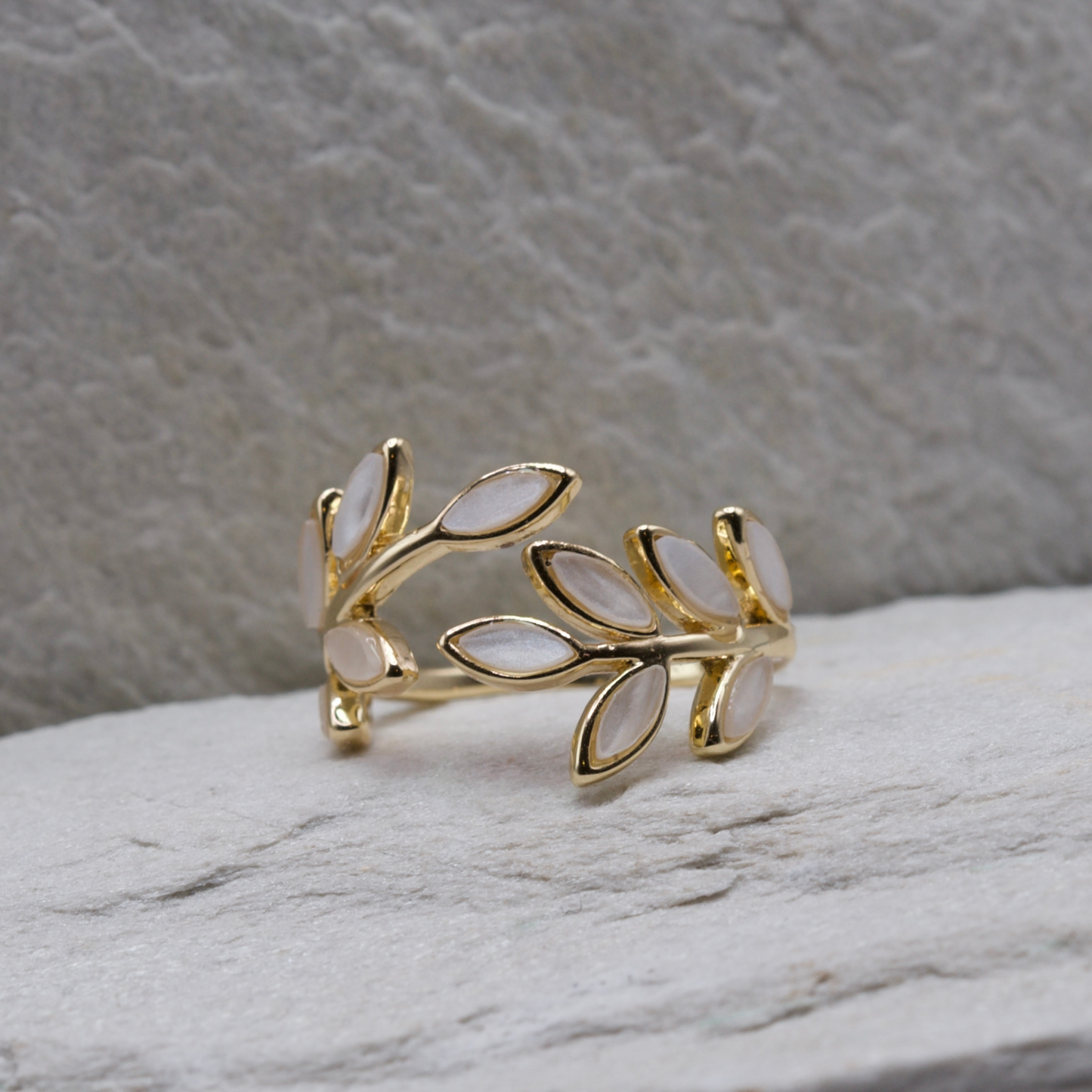 Gold Leaf Open Ring