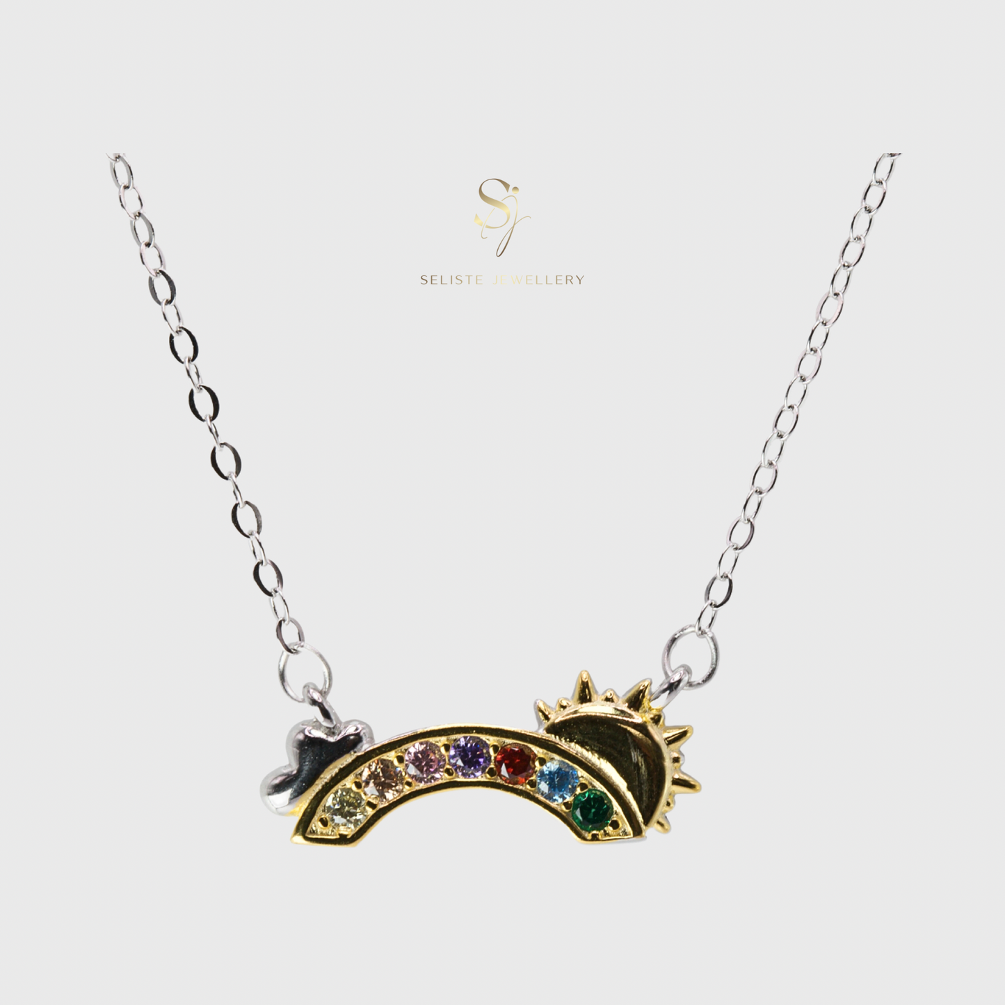 Rainbow Sun Necklace