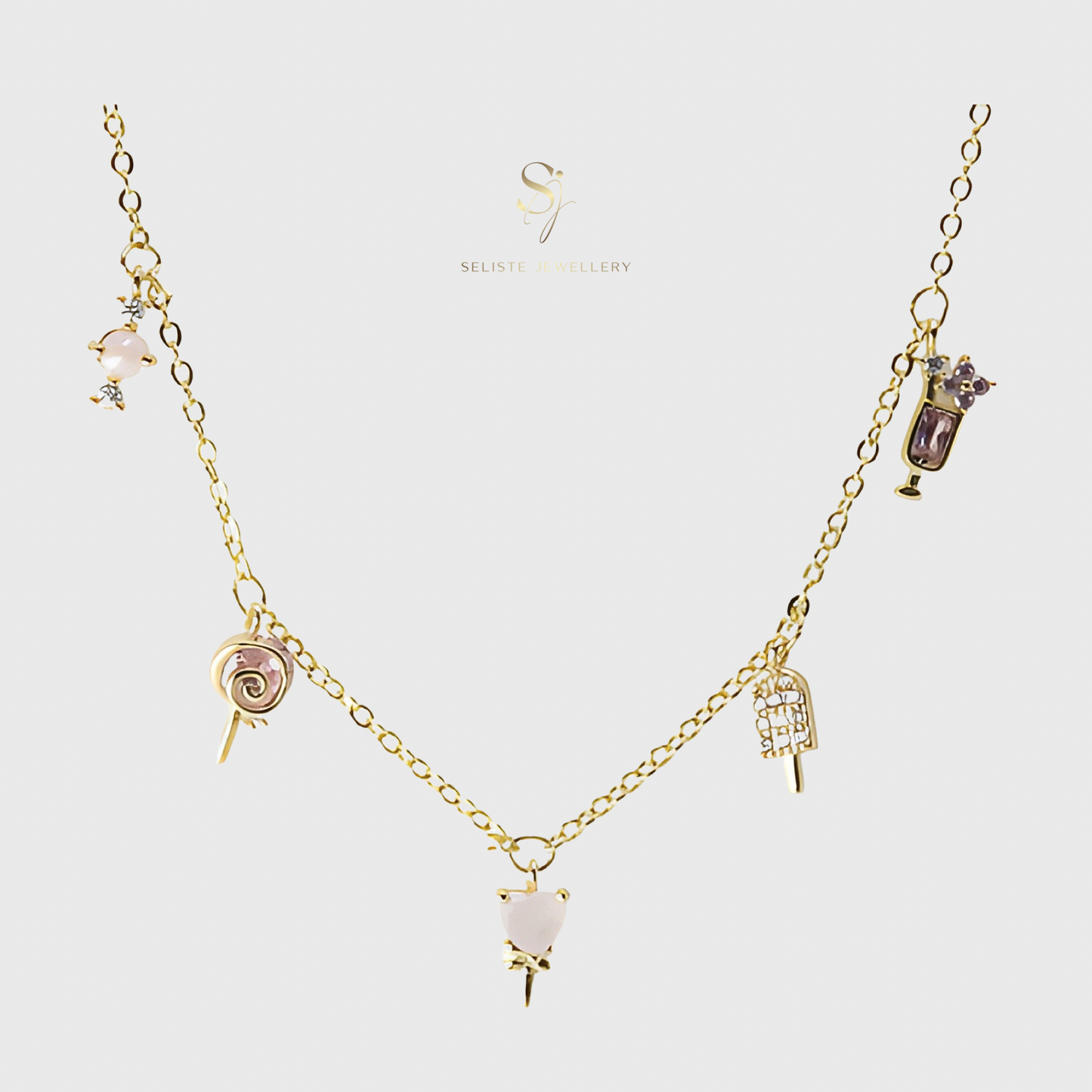 Mini Ice Cream Charms Necklace