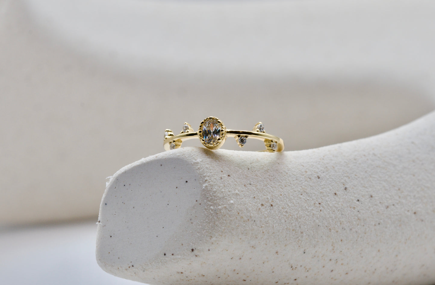 Diamond Leaf Ring