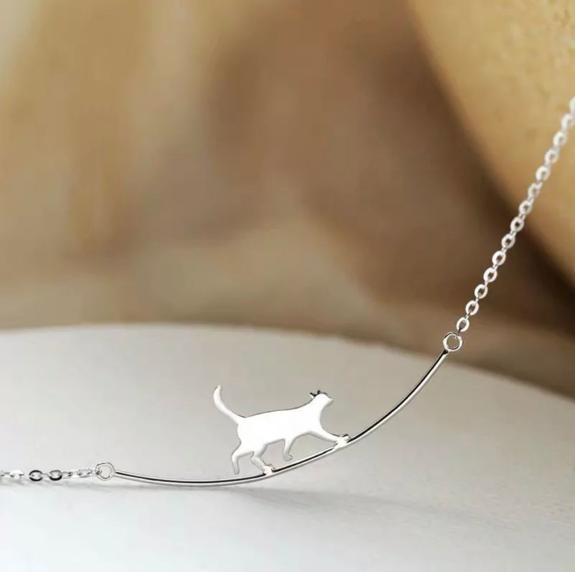 Cat Charm Necklace
