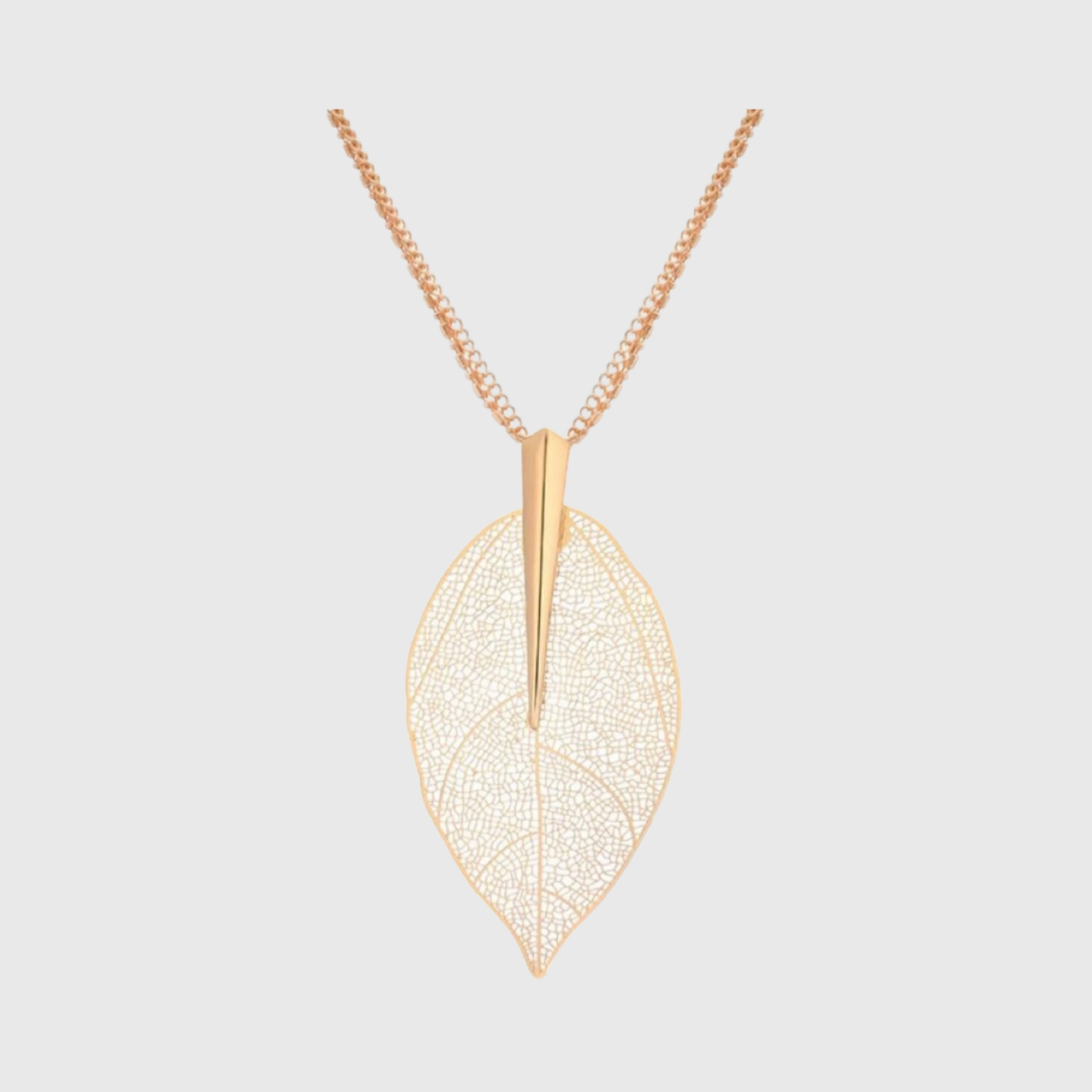 Large Leaf Pendant Necklace