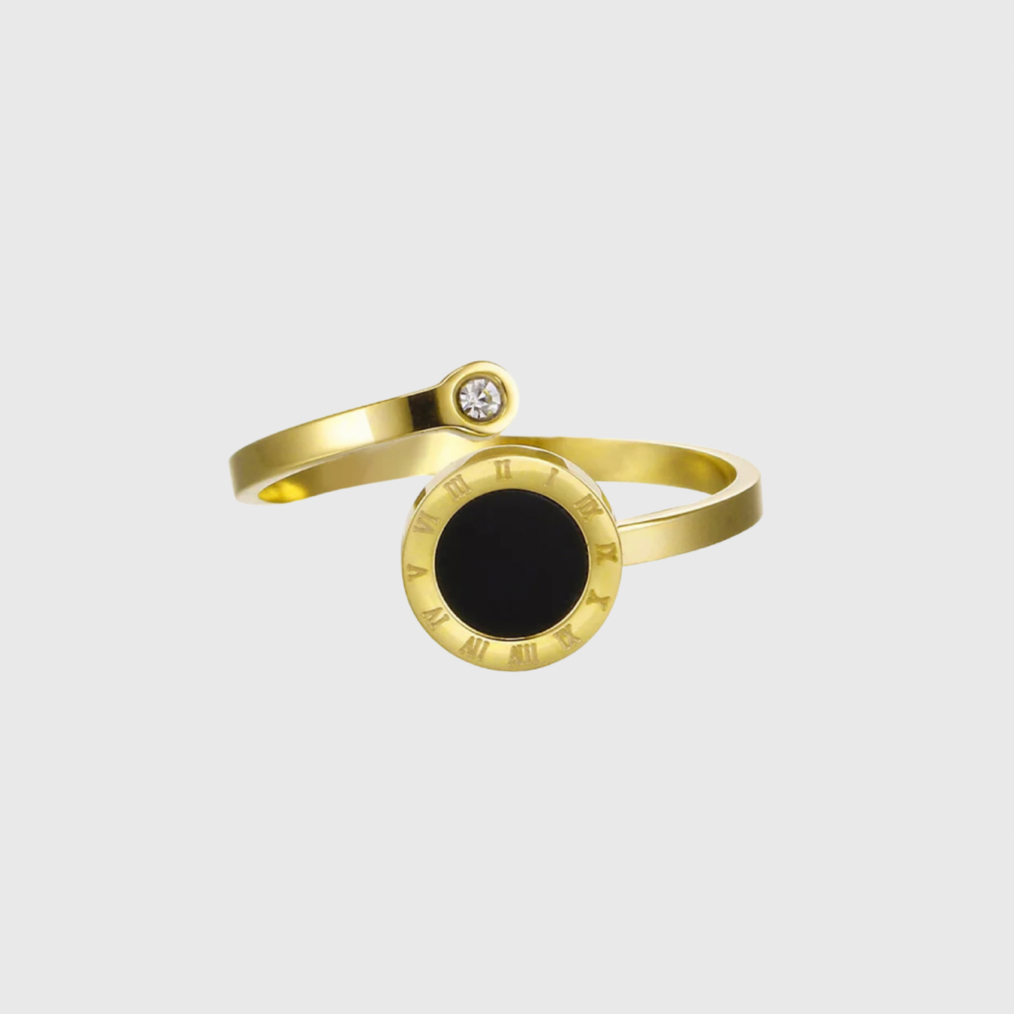 Black Shell Open Ring