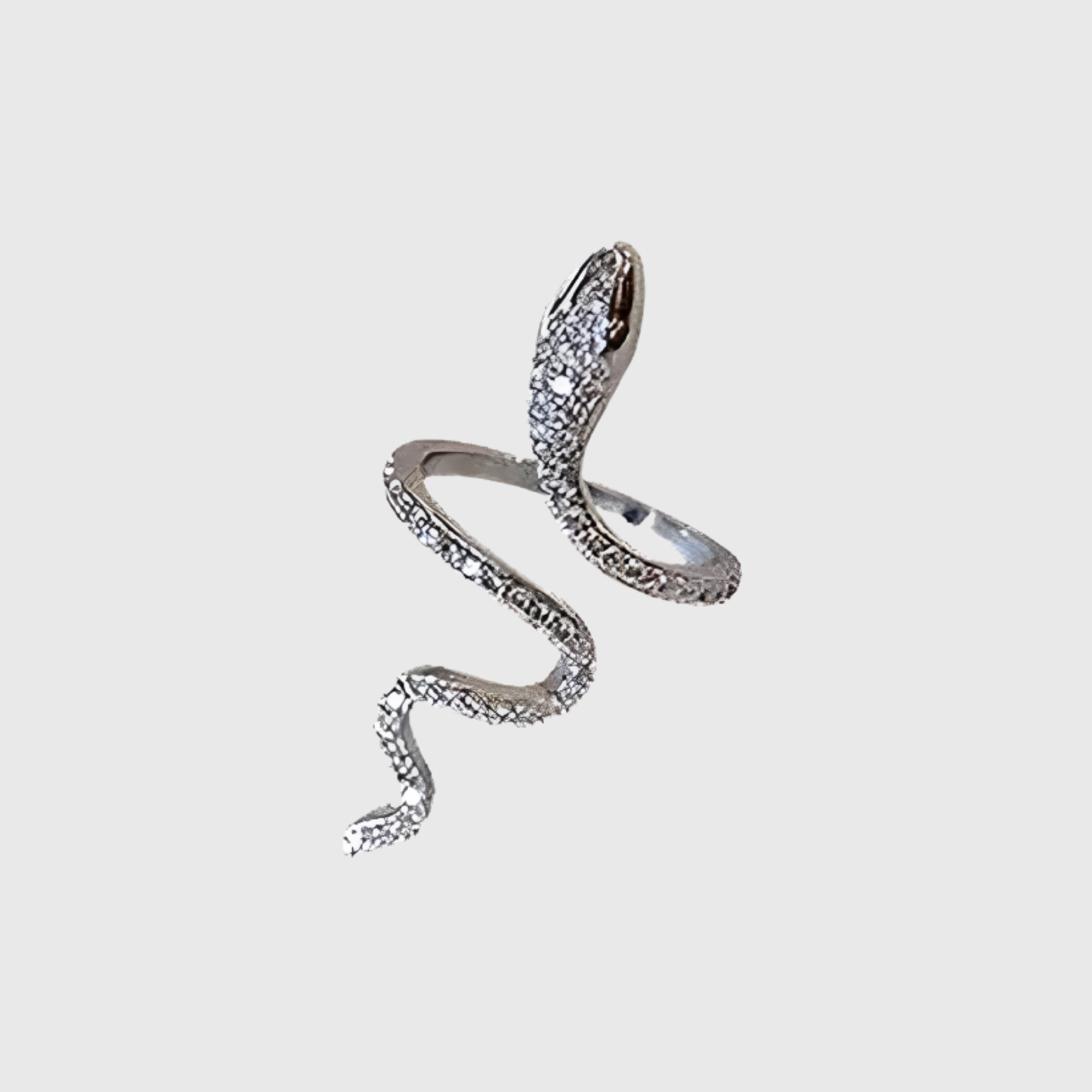 Gothic Sleek Snake Ring