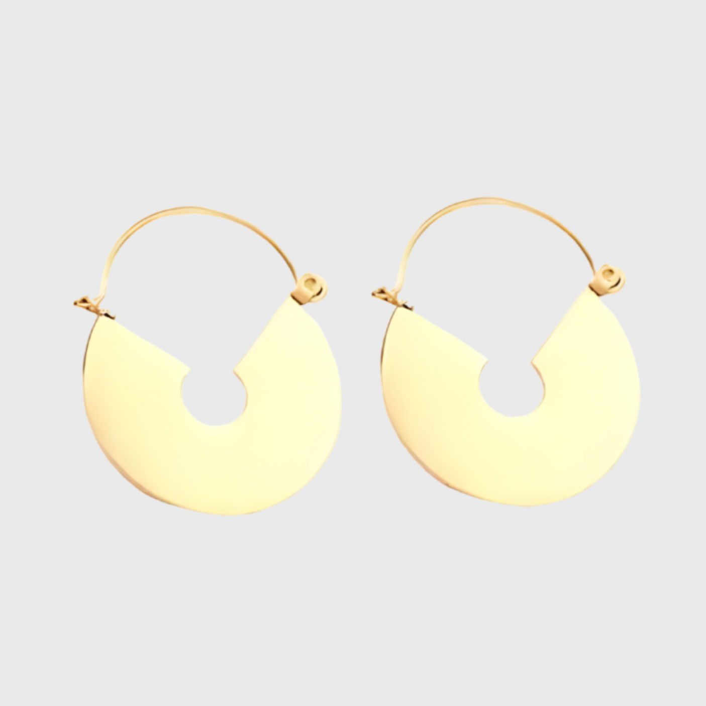 Big Circle Dangle Earrings
