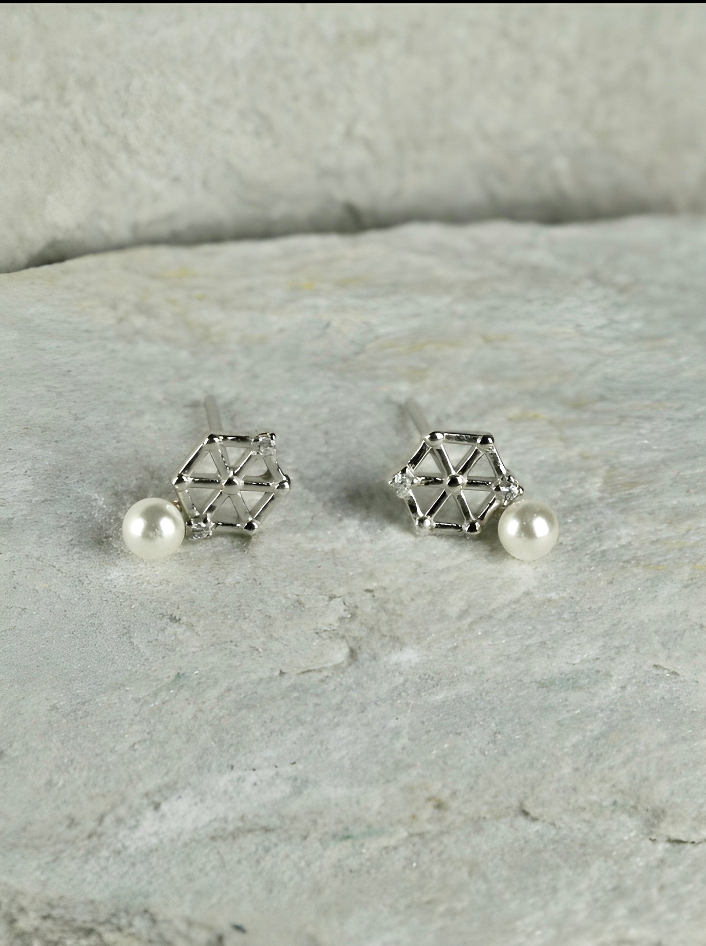 Tiny Geometric Earrings