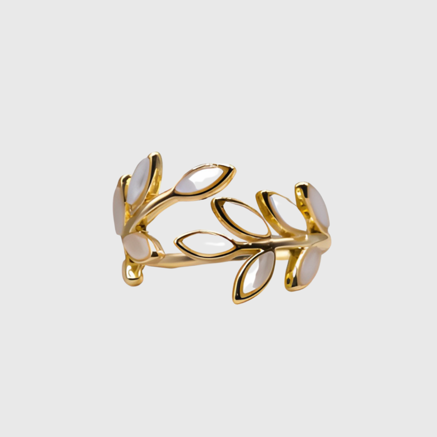 Gold Leaf Open Ring