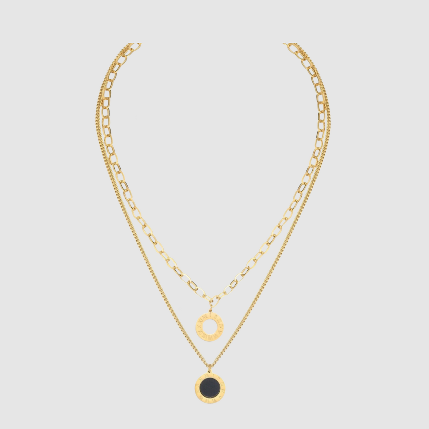 Coin Layer Pendant Necklace