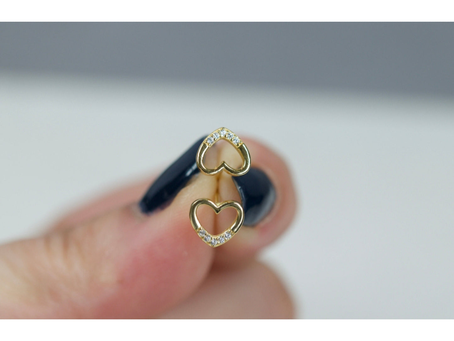Hollow Heart Earrings