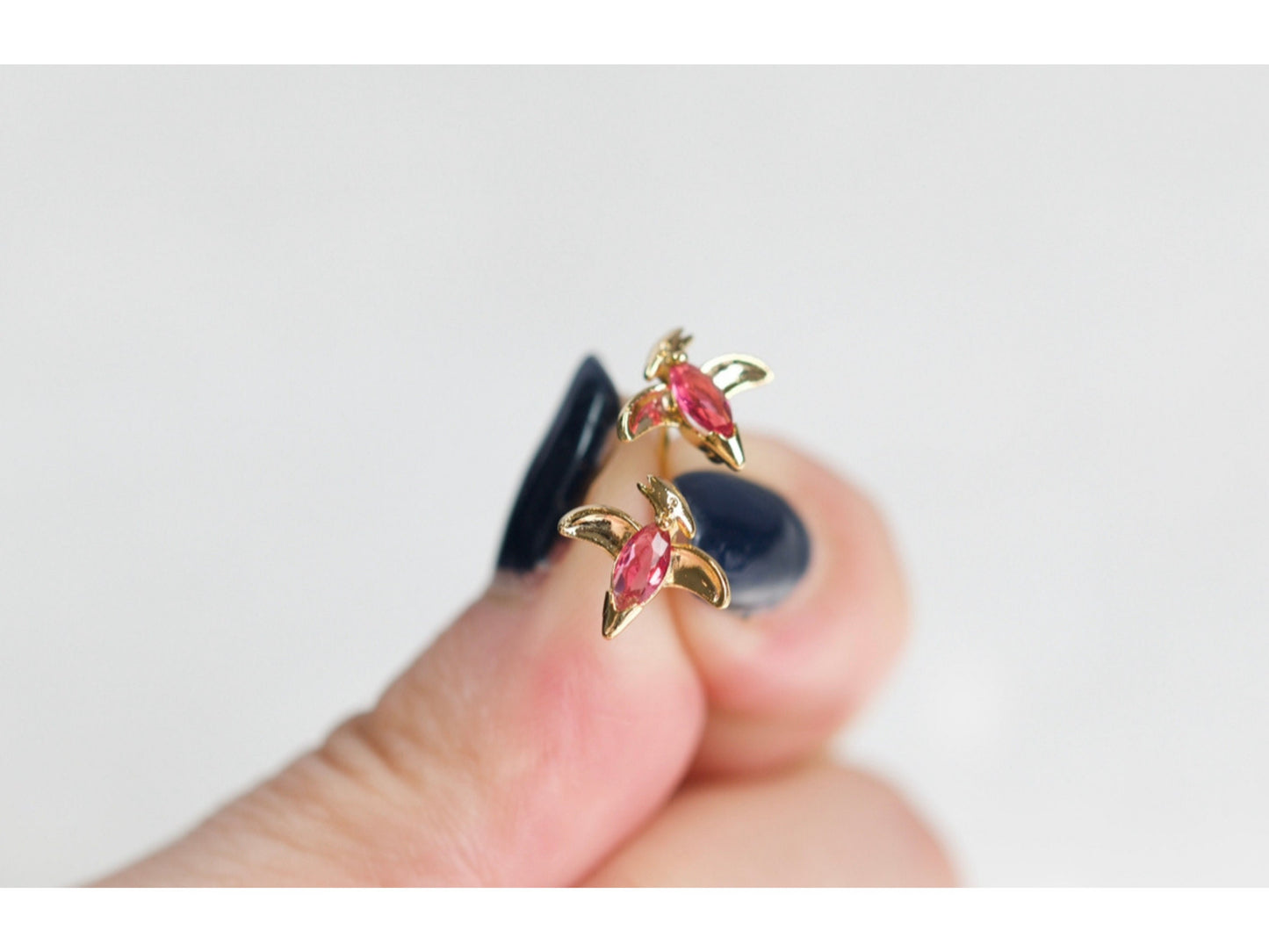 Little Pink Pterosaur Earrings